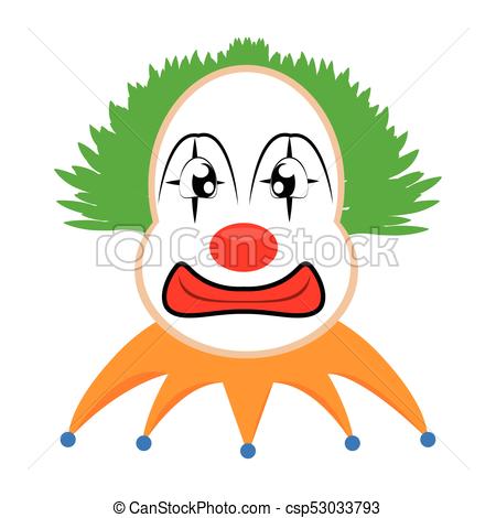 450x470 Funny Cute Clown. Abstract Cute Clown On A White Background Eps