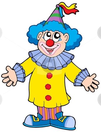346x450 Smiling Clown Stock Vector Payasos 2