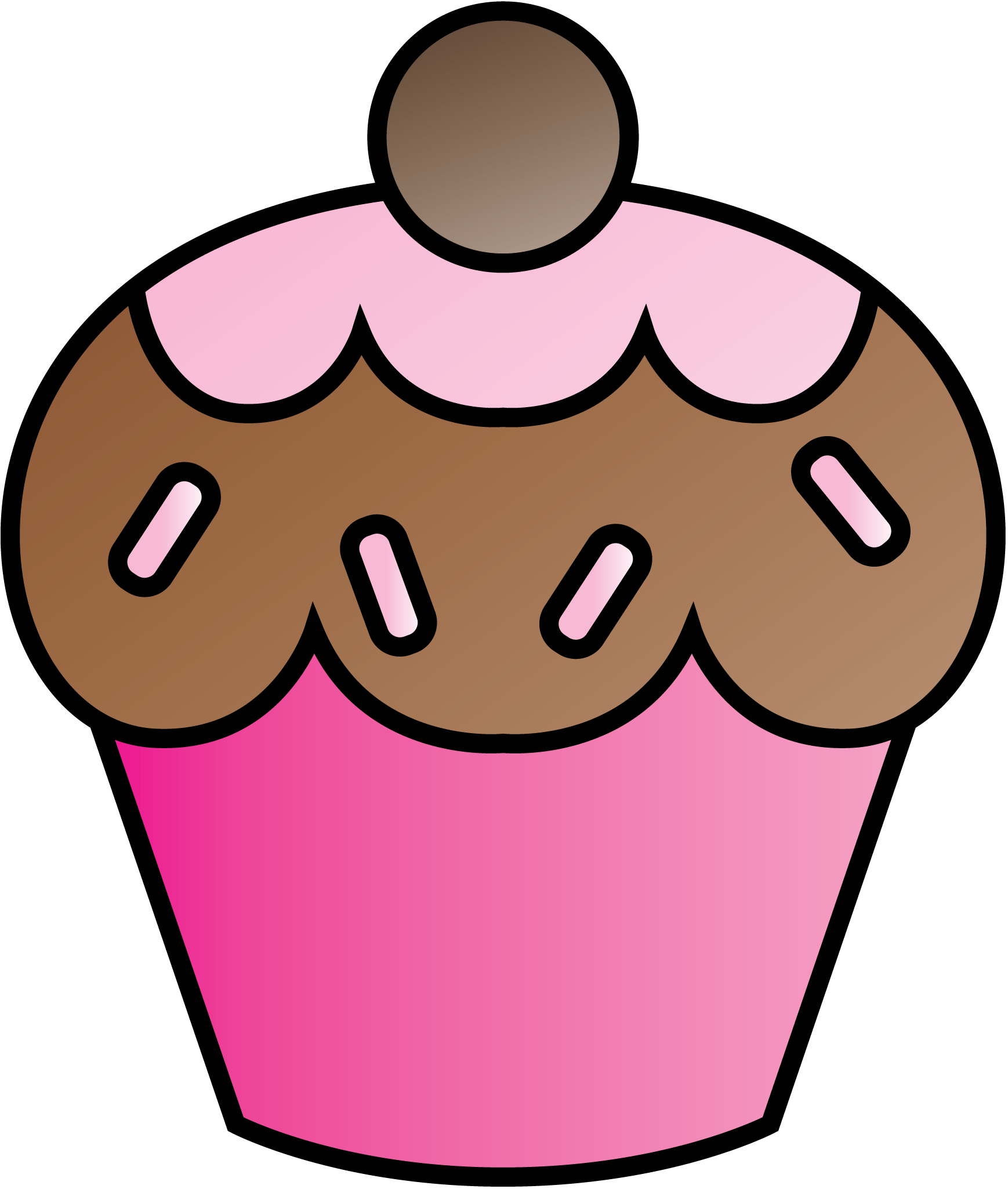 1738x2050 Cute Cupcake Clipart Freebie.