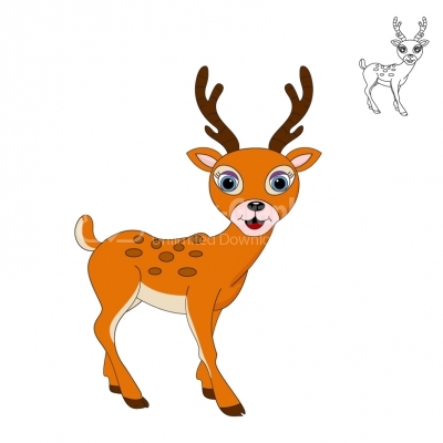 400x400 Cute Little Deer