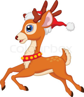 279x320 Vector Illustration Of Deer Cartoon Stock Vector Colourbox