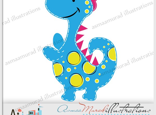 600x440 Cute Dinosaur 12152349 Pink Girl Dinosaur Animal Vector