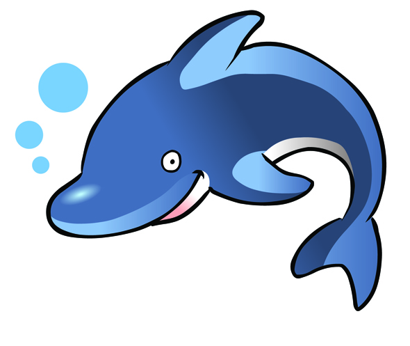 590x497 Cute Baby Dolphin Clipart
