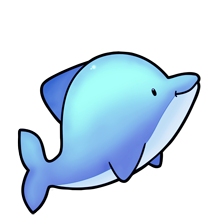220x220 Cute Dolphin