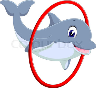 320x295 Cute Dolphin Cartoon Stock Vector Colourbox