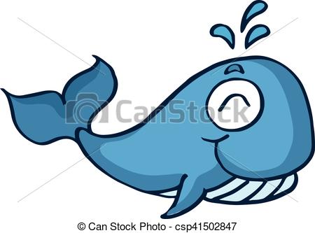 450x333 Cute Whale Cartoon Design For Kids Vector Illustration.
