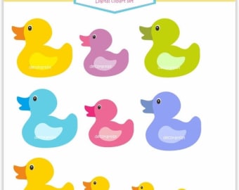 340x270 Cute Duck Clipart Etsy