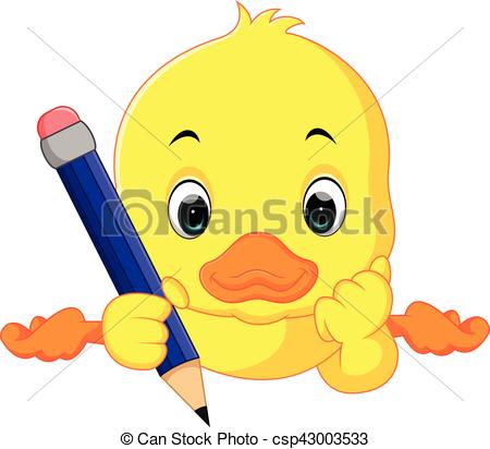 450x412 Illustration Of Cute Duck Cartoon Vectors