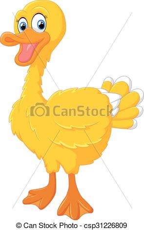 295x470 Vector Illustration Of Cute Duck Cartoon Vector Clipart