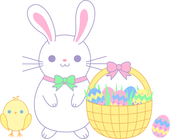 550x447 Cute Easter Bunny Clipart