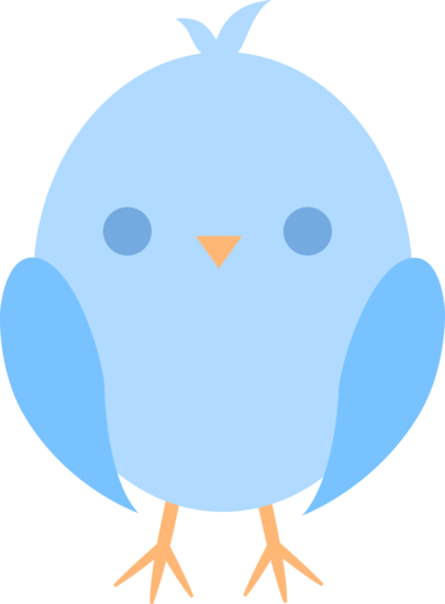405x550 Cute Little Blue Easter Chick