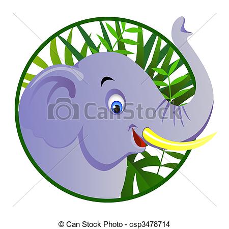 450x450 Cute Elephant Eps Vector