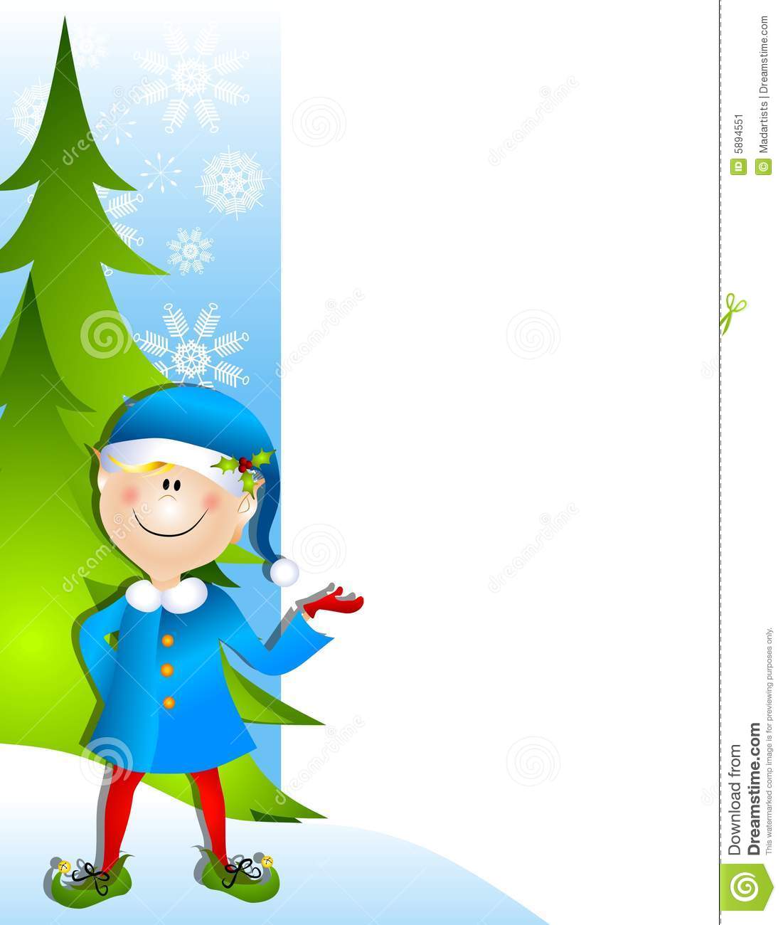 1101x1300 Cute Elf Border Merry Christmas Amp Happy New Year Arts