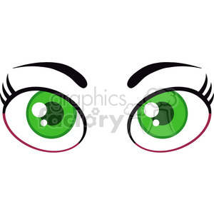 300x300 Green Eyes Clipart Cartoon