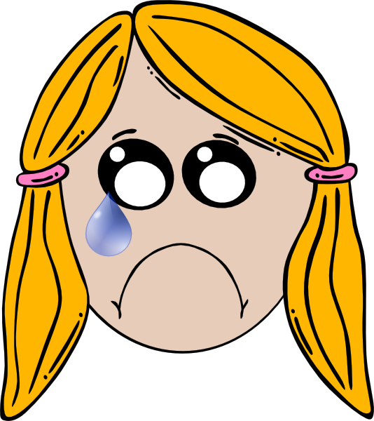 534x600 Lady Cute Sad Clip Art
