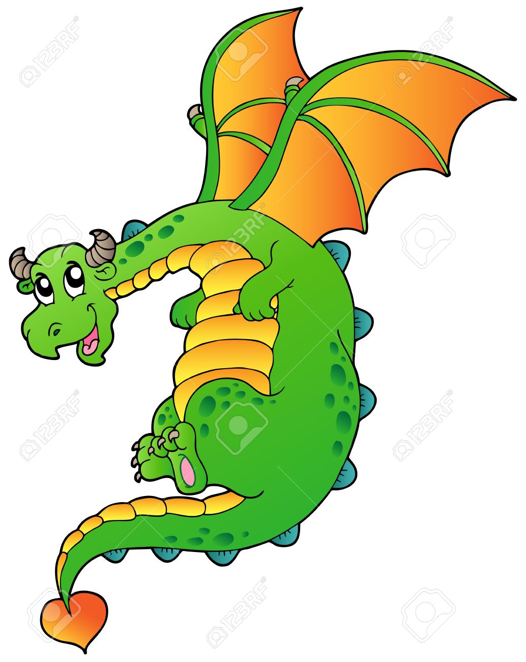 1034x1300 Fairy Tale Clipart Cute Dragon