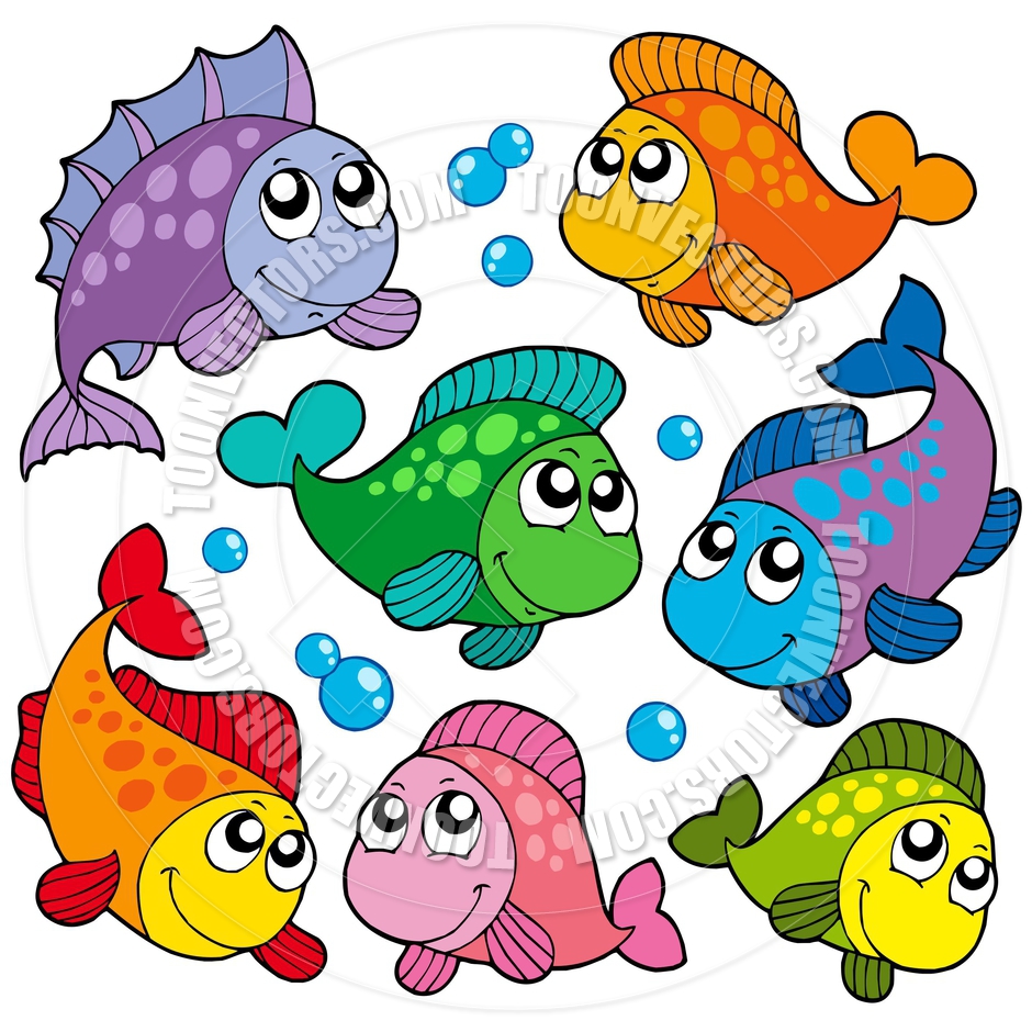 940x940 Nice Cute Fish Clipart Vector Illustration Of Cartoon Waving Clip