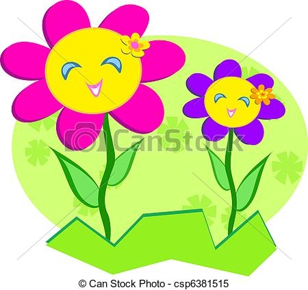 450x424 Happy Flower Clip Art Free