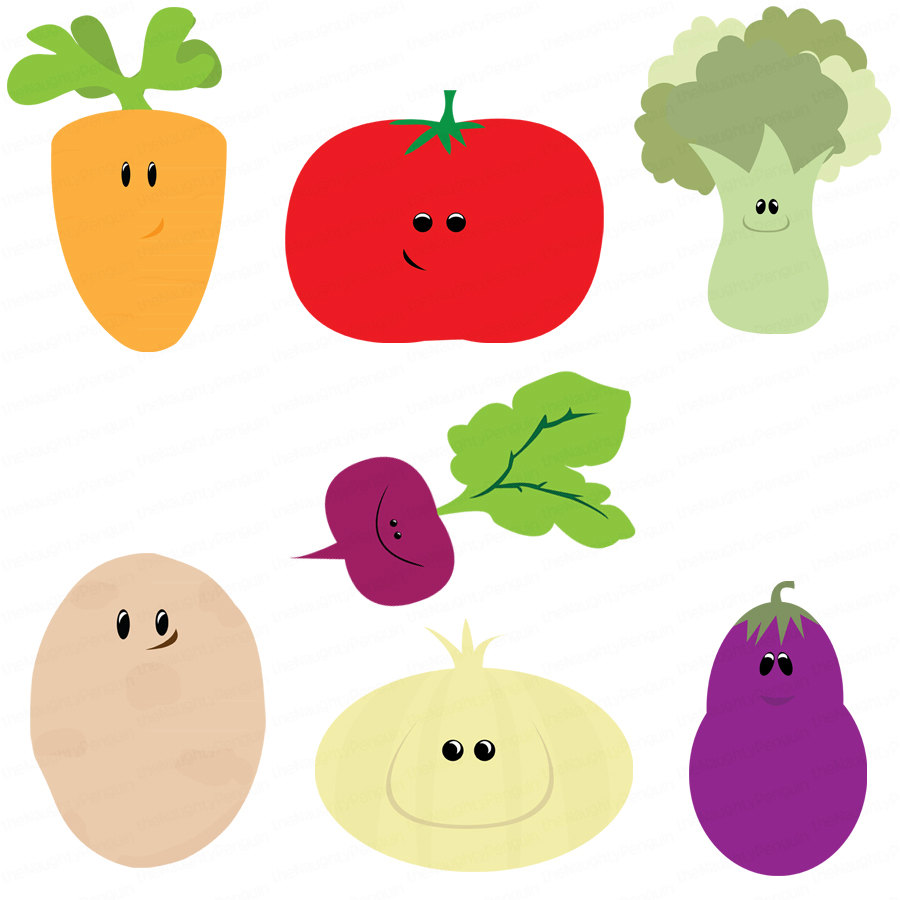 900x900 Cute Vegetable Clipart