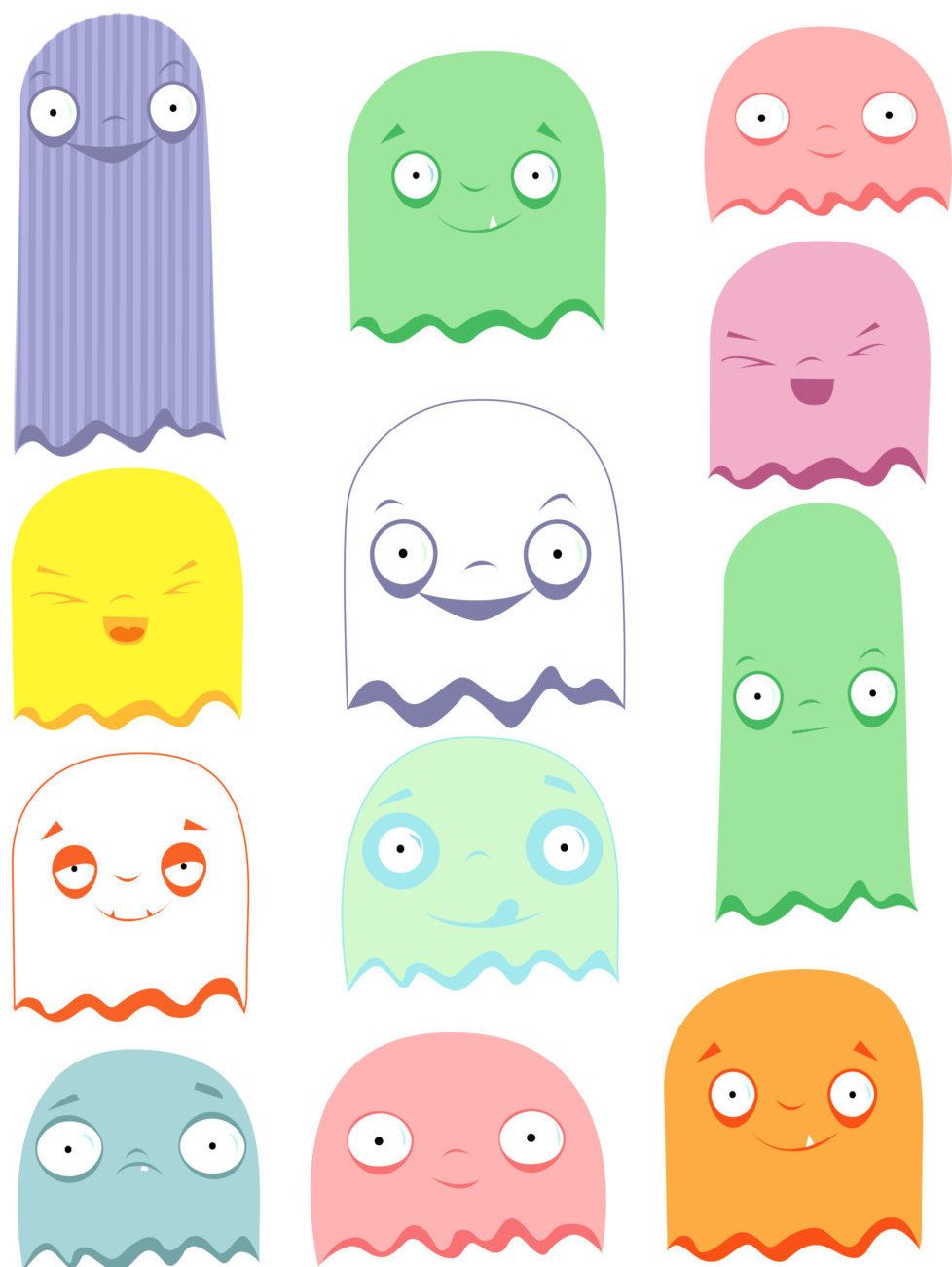 978x1301 Halloween Clipart, Cute Ghost Clipart, Cute Halloween Clipart
