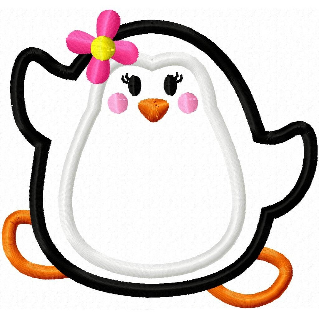 1024x1024 Cute Girly Flower Penguin Clipart Panda