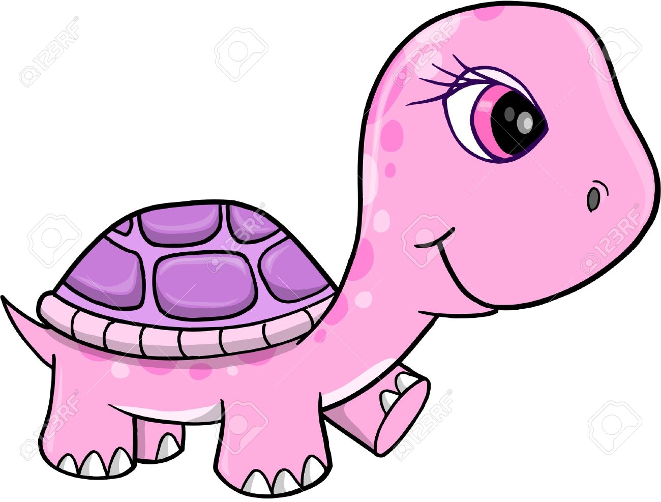 1300x987 Cute Girl Turtle Clipart