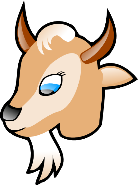444x595 Goat Clip Art