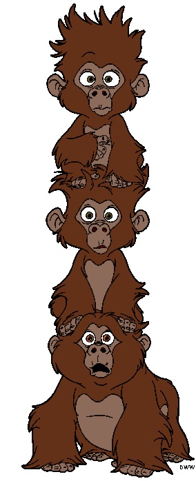 284x698 Baboon Clipart Disney