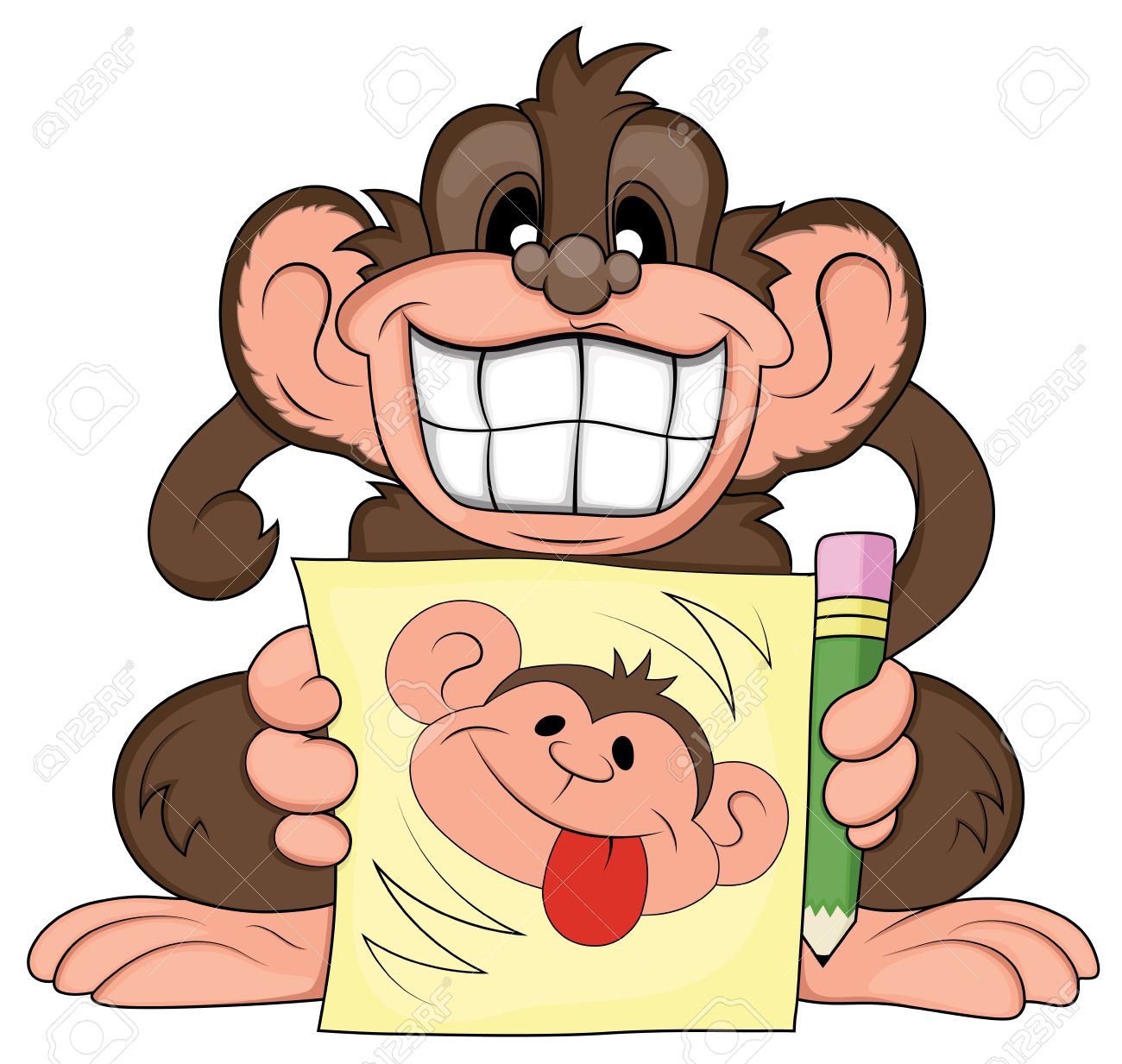 1300x1233 Baboon Clipart Silly Monkey