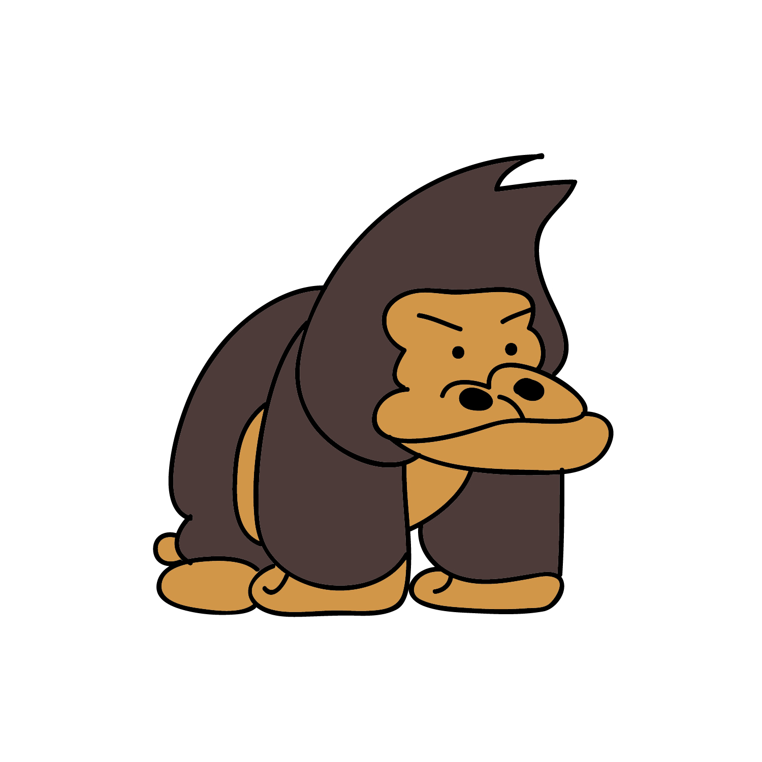 1500x1500 Cartoon Gorilla Pics Free Download Clip Art Free Clip Art
