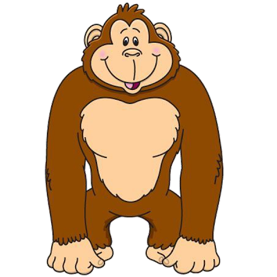400x400 Gorilla Clipart