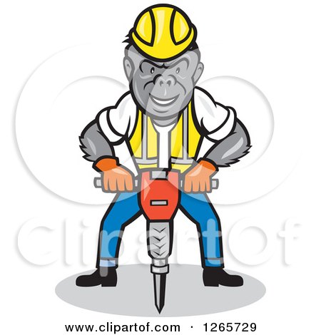 450x470 Royalty Free (Rf) Gorilla Clipart, Illustrations, Vector Graphics