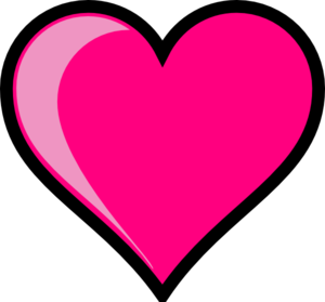 300x279 Pink Heart Clip Art