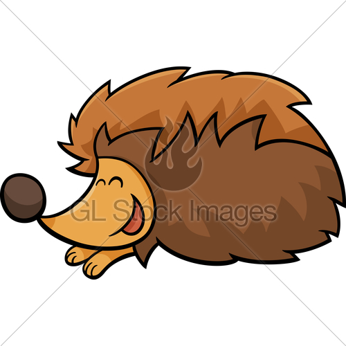 500x500 Hedgehog Animal Cartoon Illustration Gl Stock Images