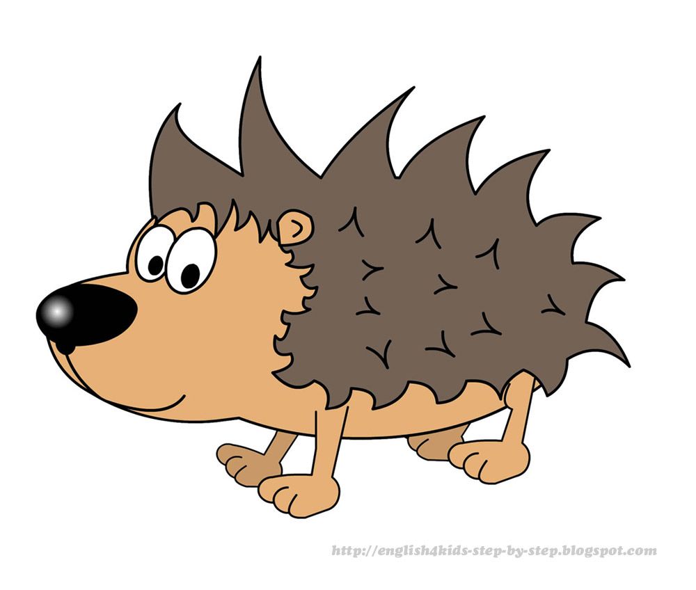 1000x848 Cute Cartoon Hedgehog Clip Art For Learning English Kids