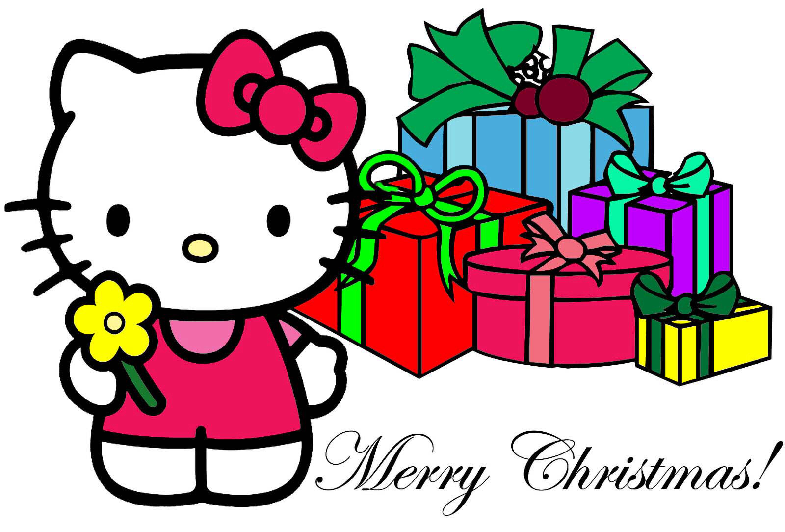 1600x1084 Collection Of Hello Kitty Clipart Christmas High Quality
