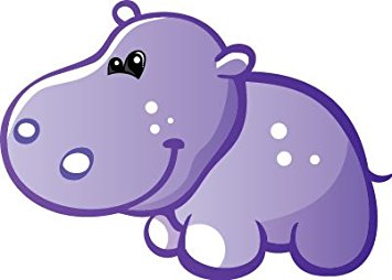 355x254 Hippopotamus Clipart Grey