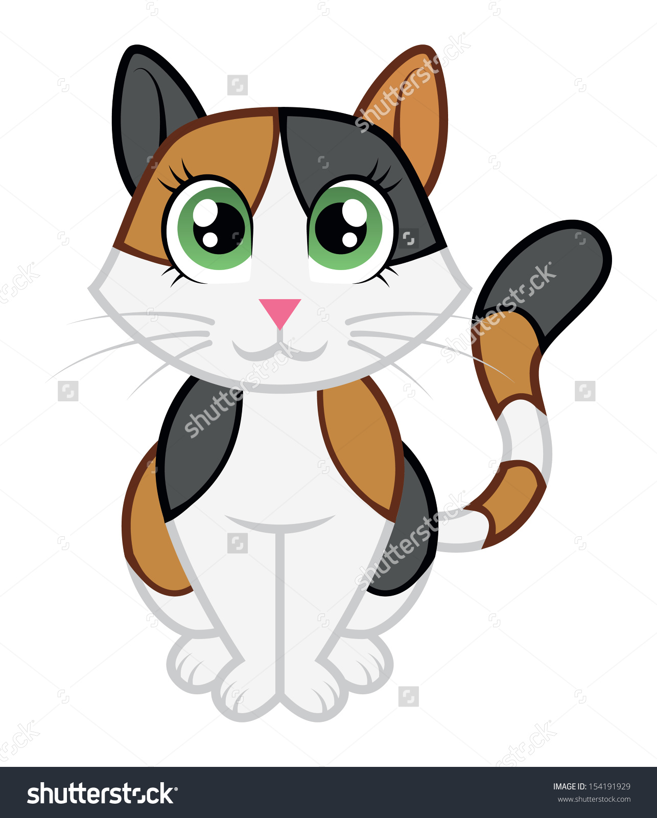 1286x1600 Cat Clipart Cute Calico 1 Clip Art Of Yanhe Clip Art