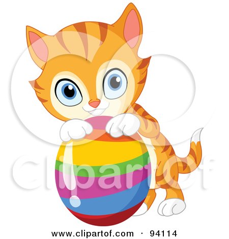 450x470 Clipart Of A Happy Blue Kitten Or Cat Sitting And Leaning Back