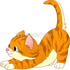 236x238 Cute Orange Kittens Big Eyes Funny Kittens Cartoon Clip Art