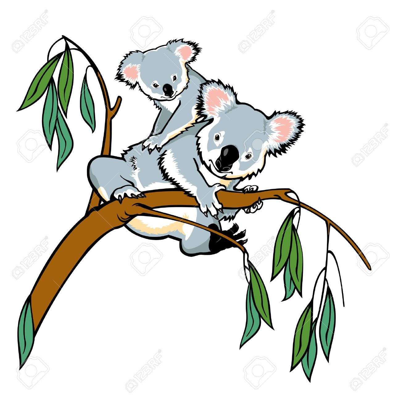 1300x1300 Eucalyptus Clipart Cute Koala 3508594