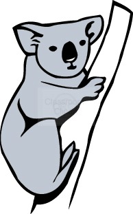 194x311 Koala Clipart Background