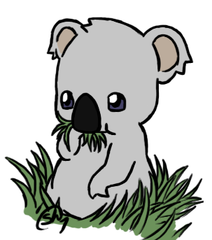 303x343 Overly Cute Koala By Lalalakirby
