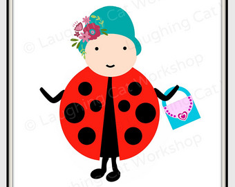340x270 Cute Lady Bug Art Etsy