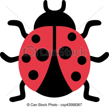 450x442 Cute Ladybug Clip Art Vector
