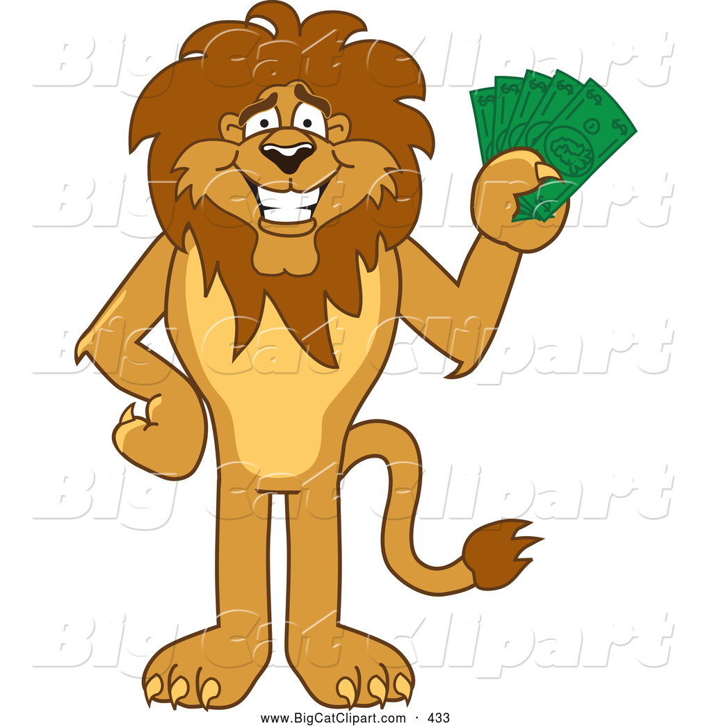 1024x1044 Big Cat Cartoon Vector Clipart Of A Cute Lion Character Mascot