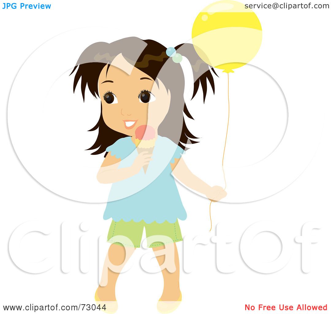1080x1024 Royalty Free (Rf) Clipart Illustration Of A Cute Little Girl