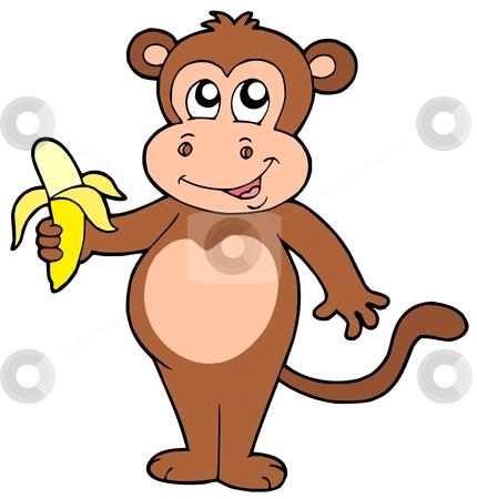 430x450 Cute Monkey Clipart