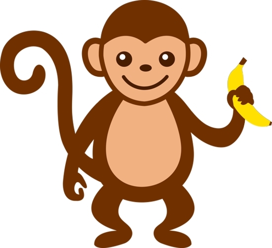 550x501 Monkey Clipart