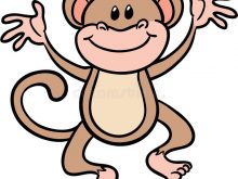 220x165 Cute Monkey Clip Art Vector Illustration Of Cartoon Cute Monkey